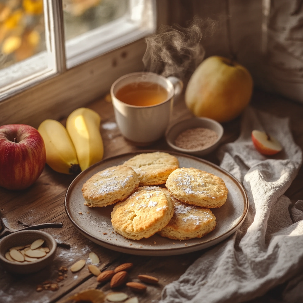 biscuits pomme banane amande