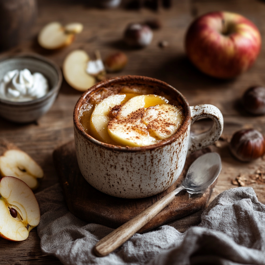 mug cake pomme chataigne