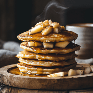 Petite présentation 5 pancakes pommescacahuetes