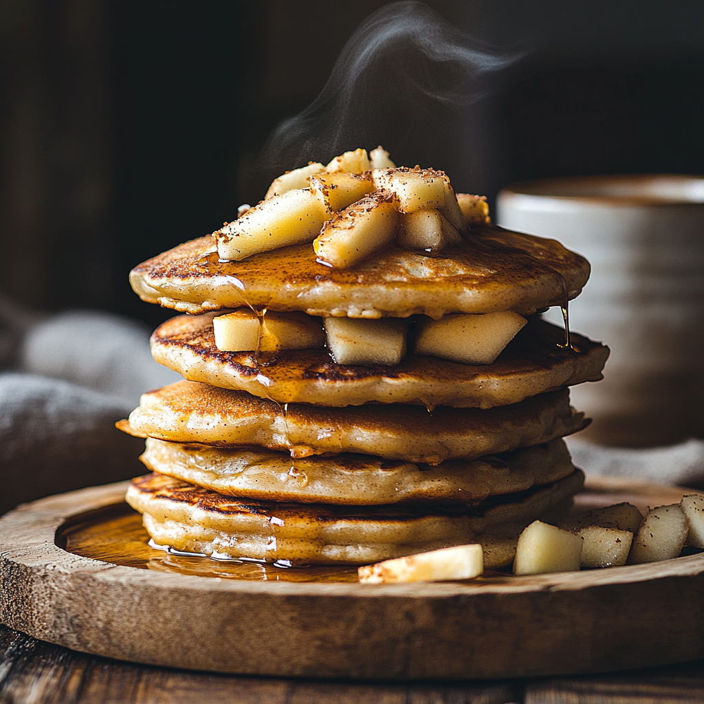 pancakes pommescacahuetes