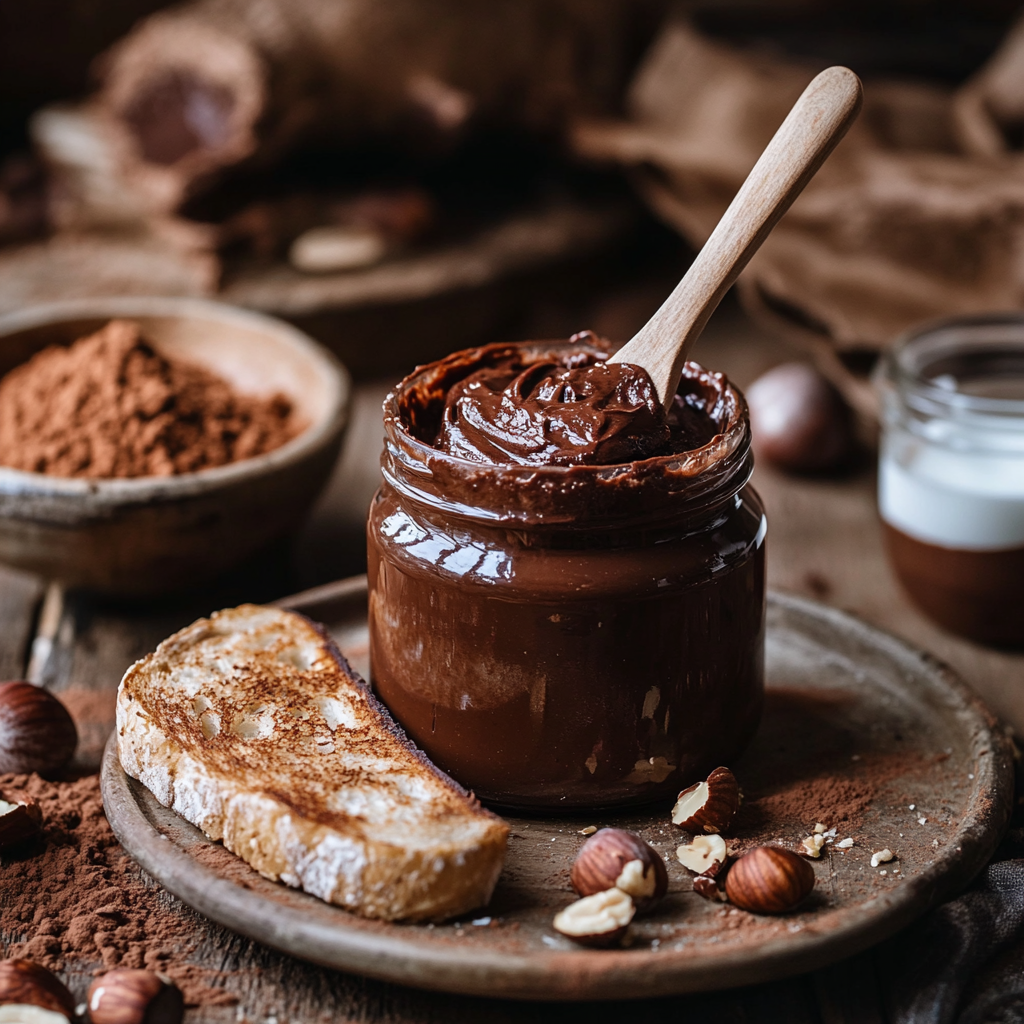 Pâte à tartiner choco-noisettes maison (rapide) !