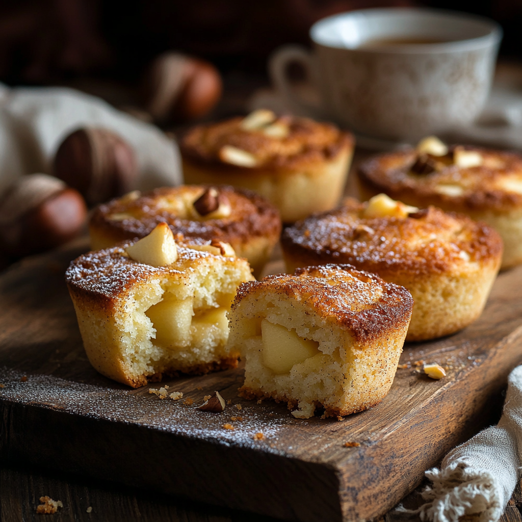 petits moelleux pommes noisettes