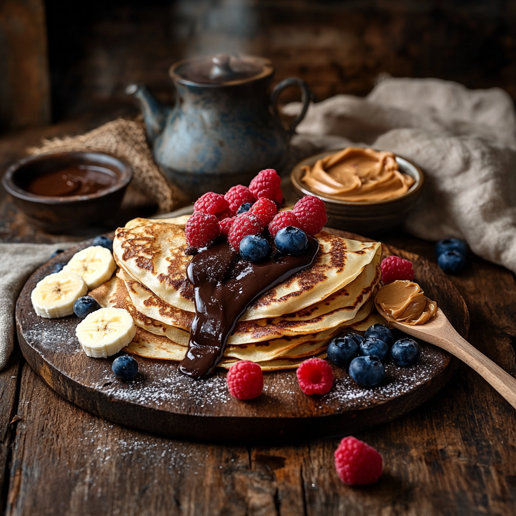 5 garnitures / toppings sans sucre pour crêpes et pancakes