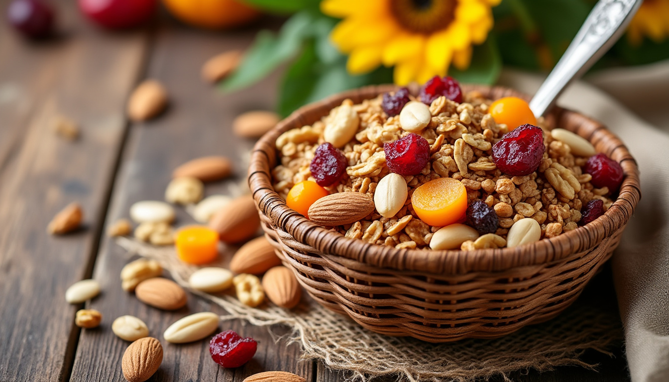Pourquoi choisir un muesli sans sucre ? 2 découvrez les avantages d'opter pour un muesli sans sucre. ce choix sain favorise une alimentation équilibrée, réduit les risques de maladies liées au sucre et permet de savourer le goût naturel des ingrédients. succombez à une option nutritive qui vous énergise tout en préservant votre santé.