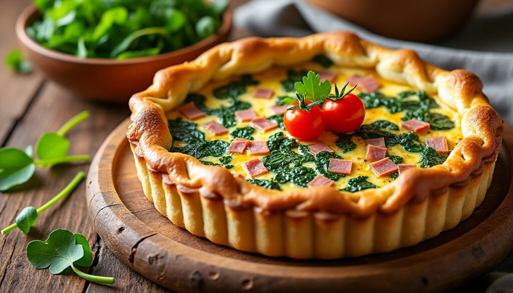 découvrez notre recette de quiche lorraine healthy, une délicieuse option légère qui allie saveurs et bien-être. réalisez ce plat savoureux facilement et régalez-vous sans culpabilité!