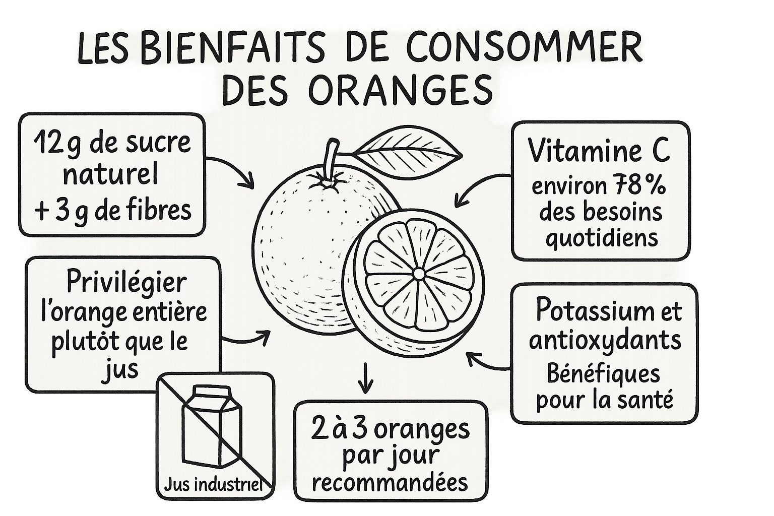 Combien De Sucre Dans Une Orange 2 Résumé visuel de l’article