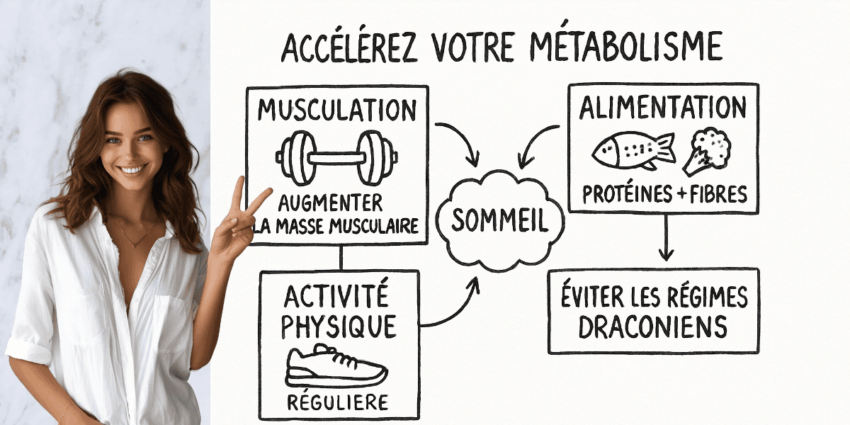 Comment augmenter son métabolisme après 50 ans 4 Résumé visuel de l’article