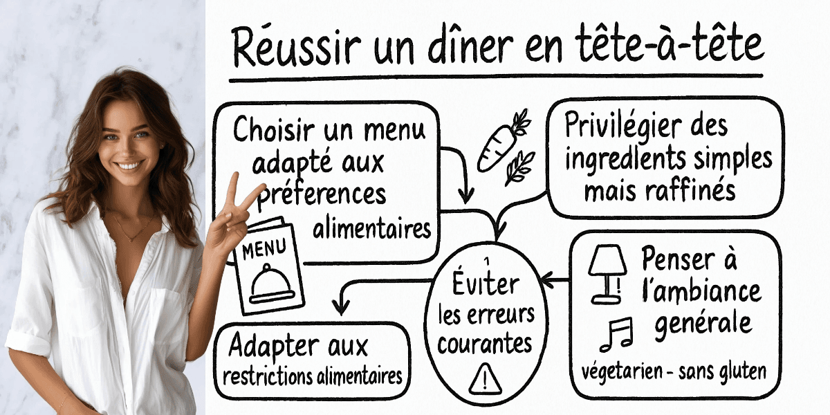 Repas date : l'art de bien choisir son menu 4 RĂ©sumĂ© visuel de lâarticle
