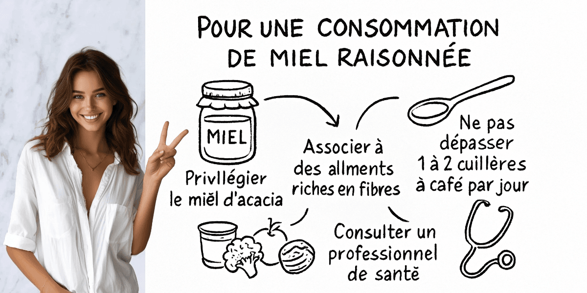 Quel miel choisir pour les diabétiques 4 Résumé visuel de l’article