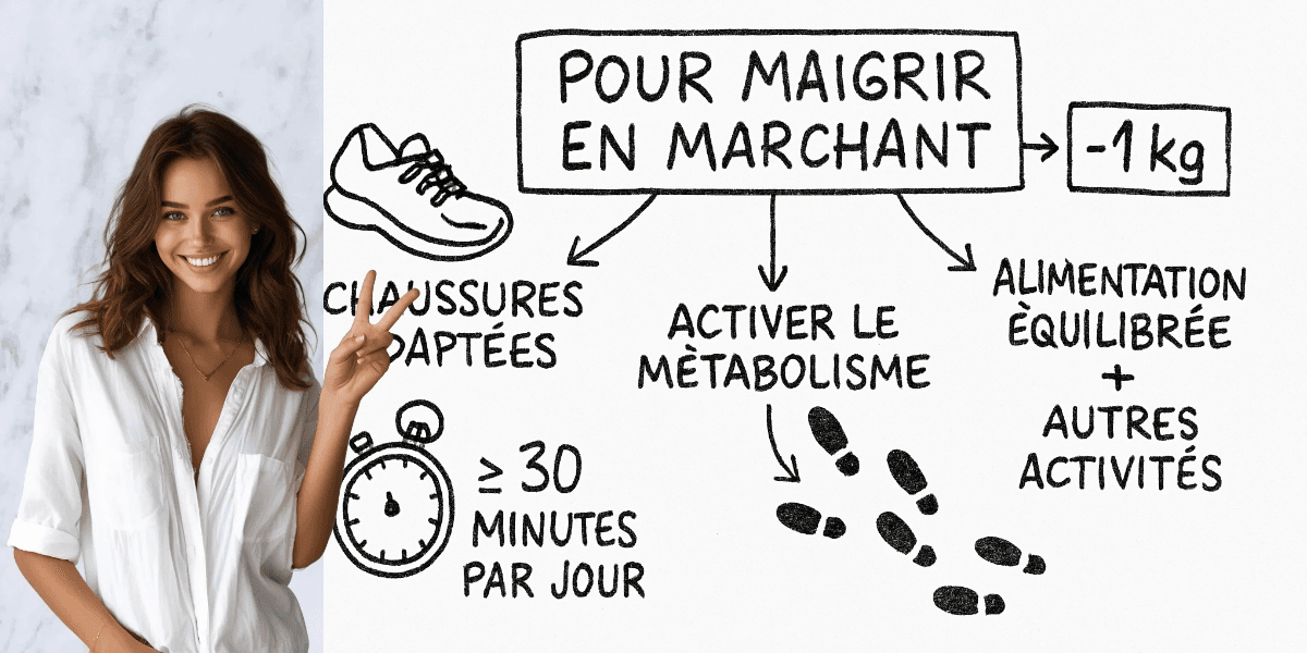 Combien de pas pour perdre 1 kg 4 Résumé visuel de l’article