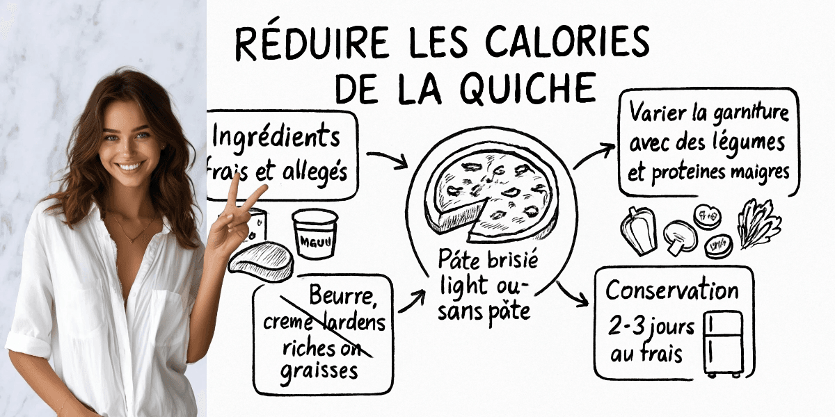 Quiche Peu Calorique : Une Options Savoureuse et Légère 4 Résumé visuel de l’article
