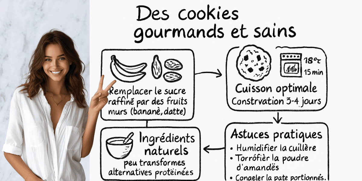 Cookies sans sucre : 5 variantes healthy qui ne sacrifient pas la gourmandise 4 RĂ©sumĂ© visuel de lâarticle