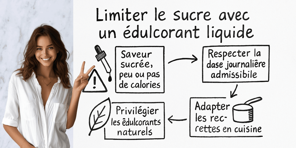 Edulcorant liquide : c'est quoi ? 4 Résumé visuel de l’article