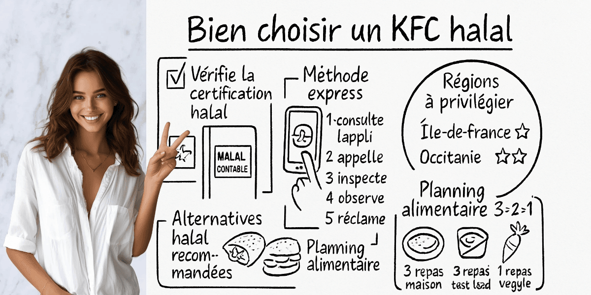 KFC halal restaurants : où savourer le vrai croustillant certifié halal près de chez vous ? 4 Résumé visuel de l’article