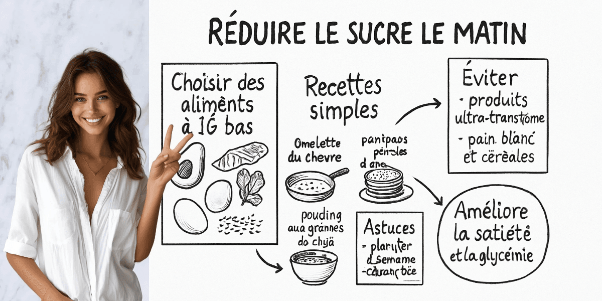 Que manger le matin sans sucre ? 4 Résumé visuel de l’article