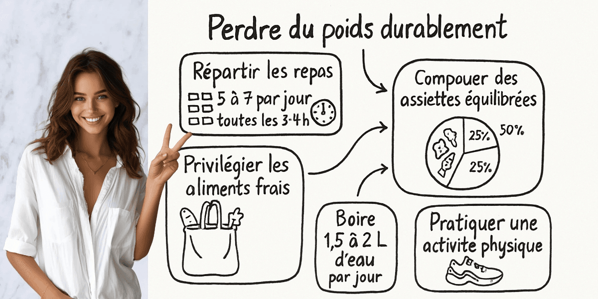 Comment manger sainement pour maigrir 4 Résumé visuel de l’article