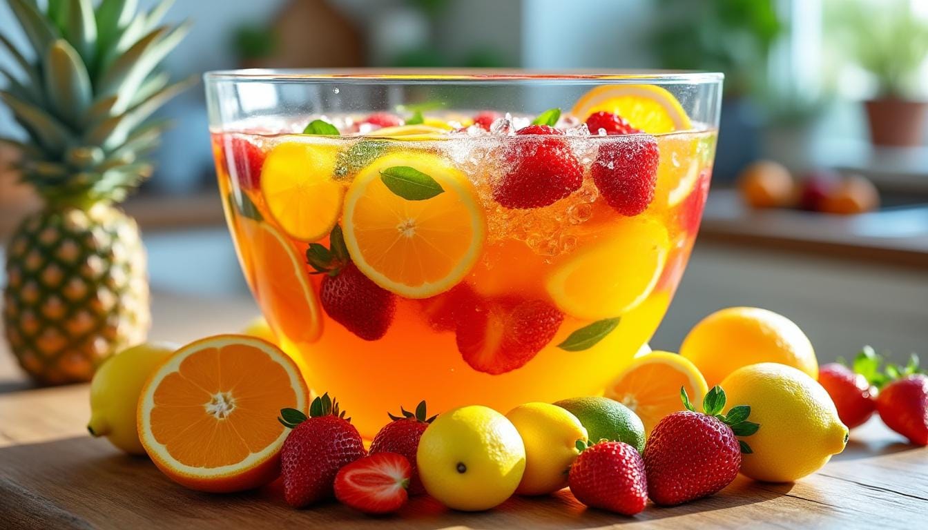 découvrez 3 délicieuses recettes de punch sans alcool pour sublimer vos fêtes ! parfaites pour partager des moments conviviaux entre amis ou en famille, ces boissons colorées et rafraîchissantes apporteront une touche festive à vos célébrations.