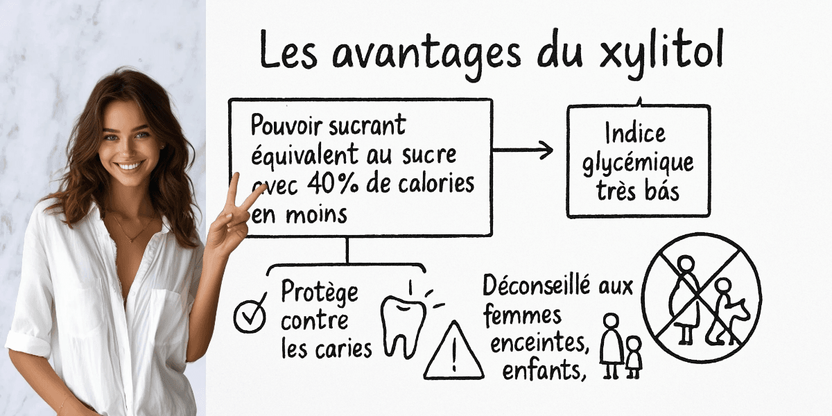 Xylitol : c'est quoi ? 4 Résumé visuel de l’article