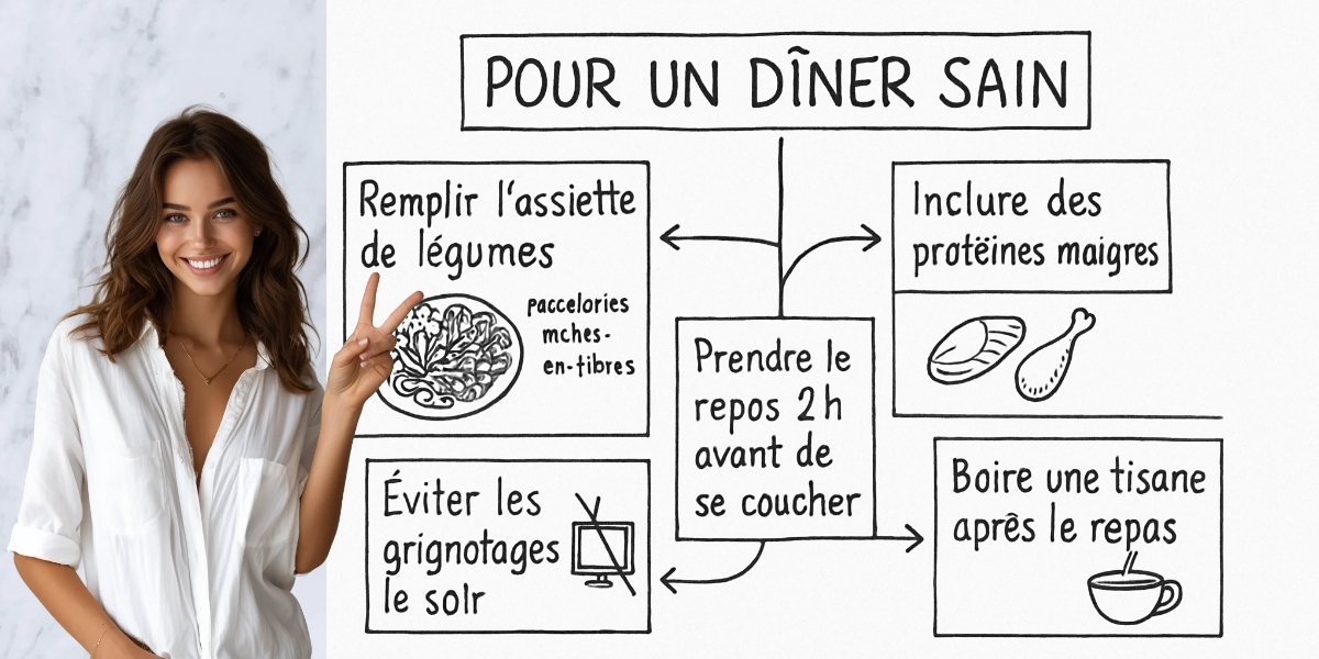 Que manger le soir pour maigrir ? 4 Résumé visuel de l’article