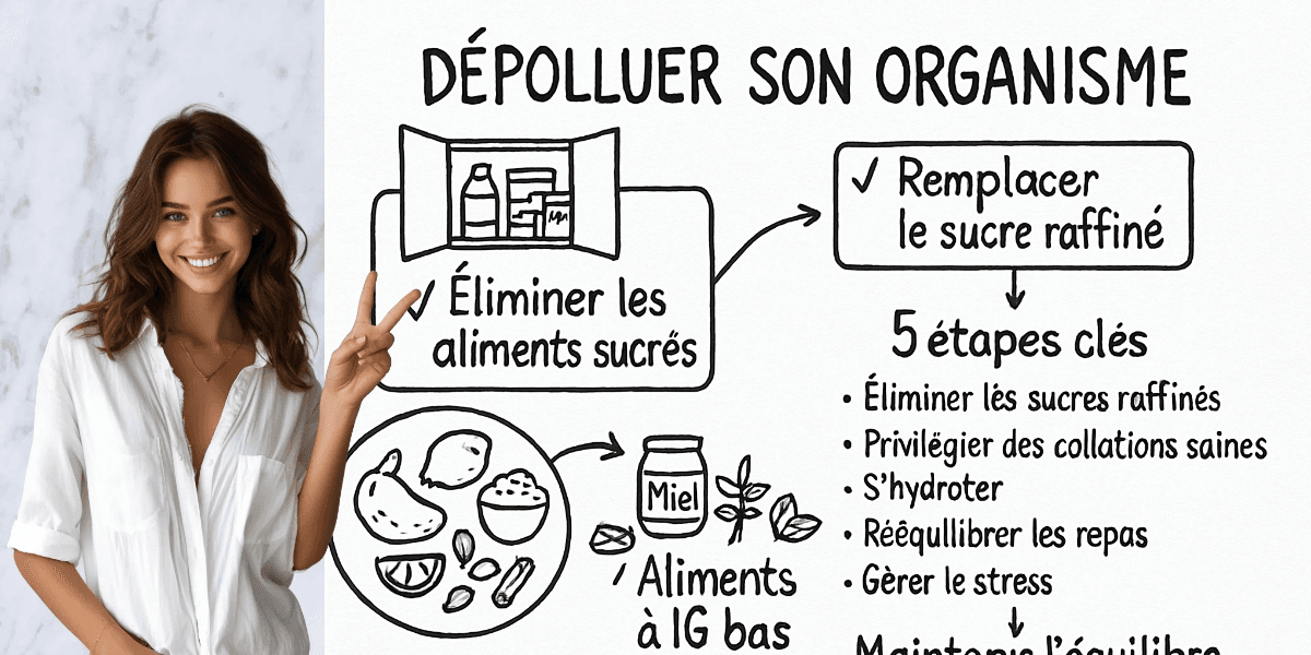 Comment Ă©liminer un excĂšs de sucre 4 RĂ©sumĂ© visuel de lâarticle