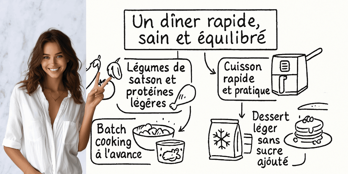 Quick et sain : idées de dîners rapides 4 Résumé visuel de l’article