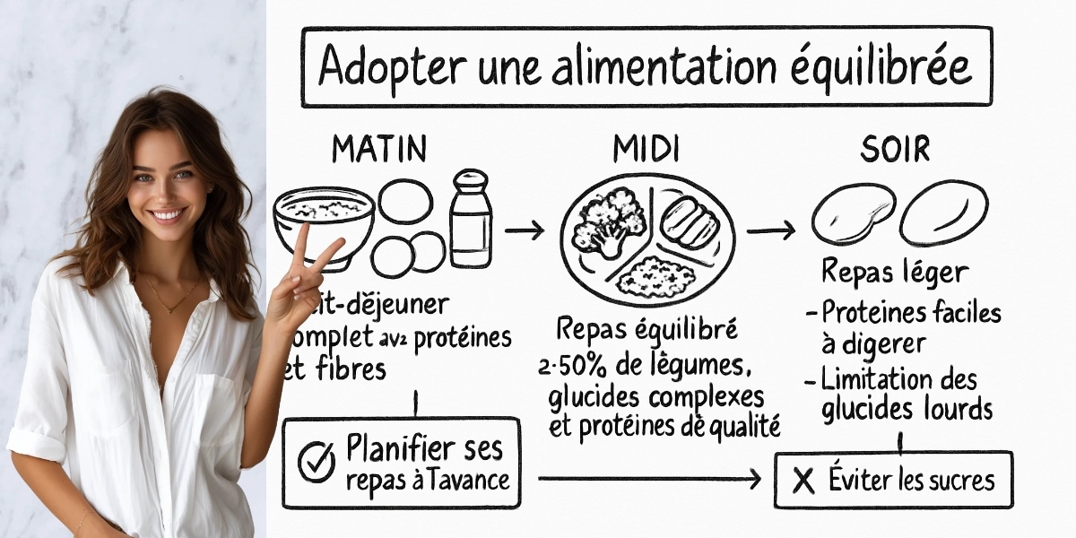 Que manger le matin, le midi et le soir ? 4 Résumé visuel de l’article