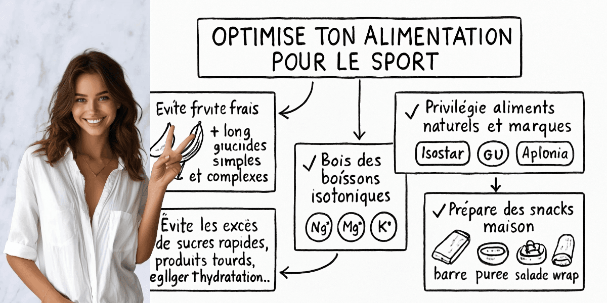 Que manger pendant le sport pour optimiser vos performances 4 Résumé visuel de l’article