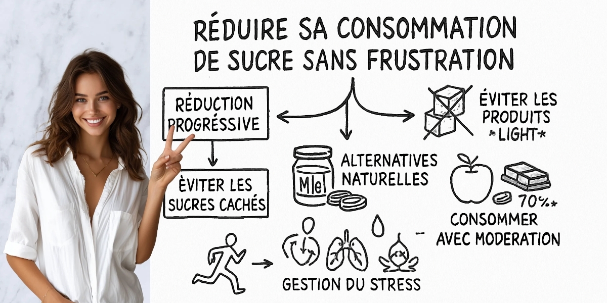 Comment se sortir de l'addiction au sucre ? 4 RĂ©sumĂ© visuel de lâarticle