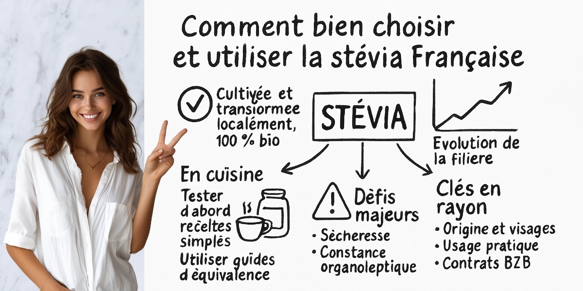 Stévia française : le pari risqué d'Oviatis face aux géants du sucre 4 Résumé visuel de l’article