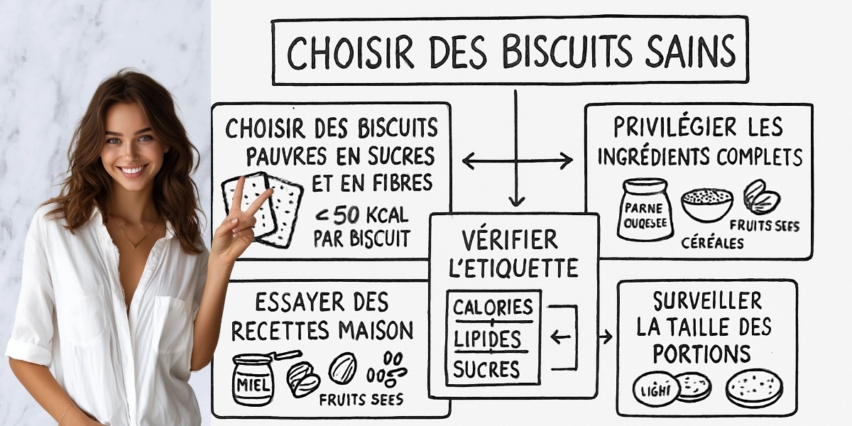Quels sont les biscuits secs les moins caloriques ? 4 Résumé visuel de l’article
