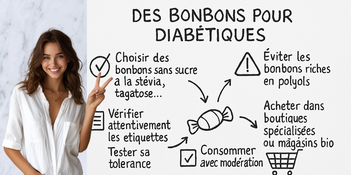 Où trouver des bonbons pour diabétique ? 4 Résumé visuel de l’article