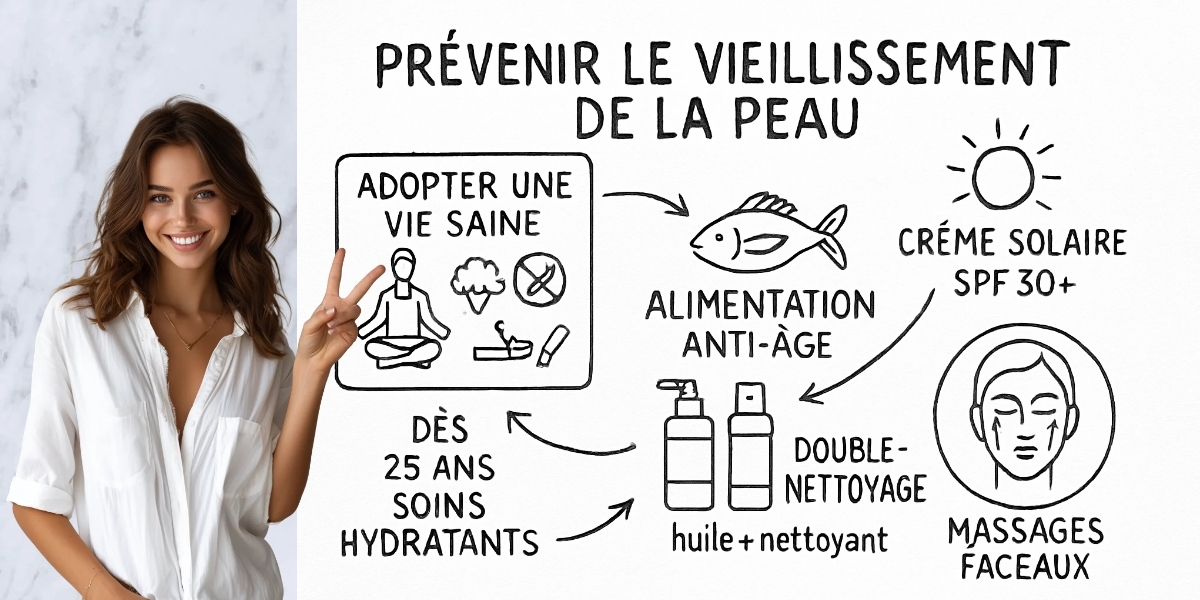 Comment prévenir l'apparition des rides ? 4 Résumé visuel de l’article