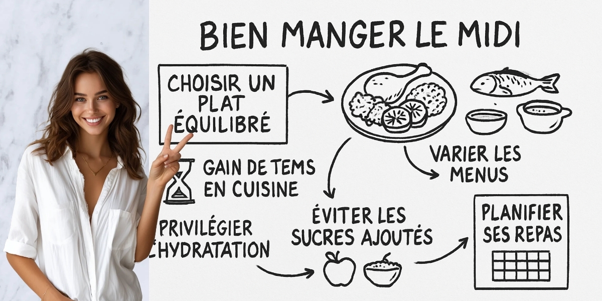 Qu'est-ce que l'on mange Ă midi ? 4 RĂ©sumĂ© visuel de lâarticle