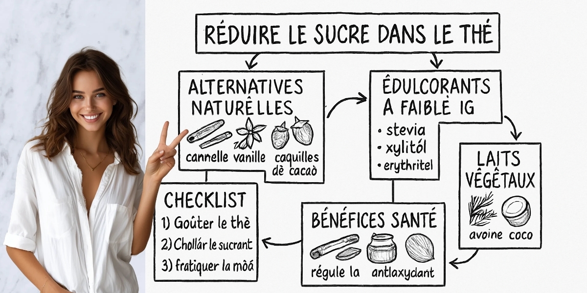 Comment sucrer un thĂ© sans sucre ? 4 RĂ©sumĂ© visuel de lâarticle