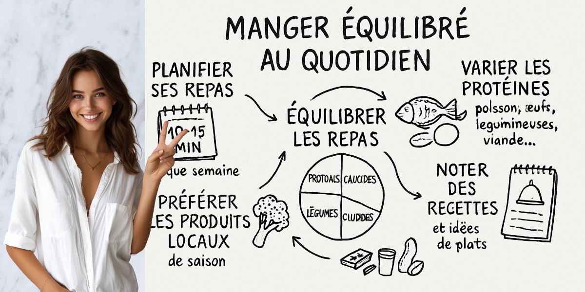 Comment Ă©tablir un menu Ă©quilibrĂ© pour la semaine ? 4 RĂ©sumĂ© visuel de lâarticle