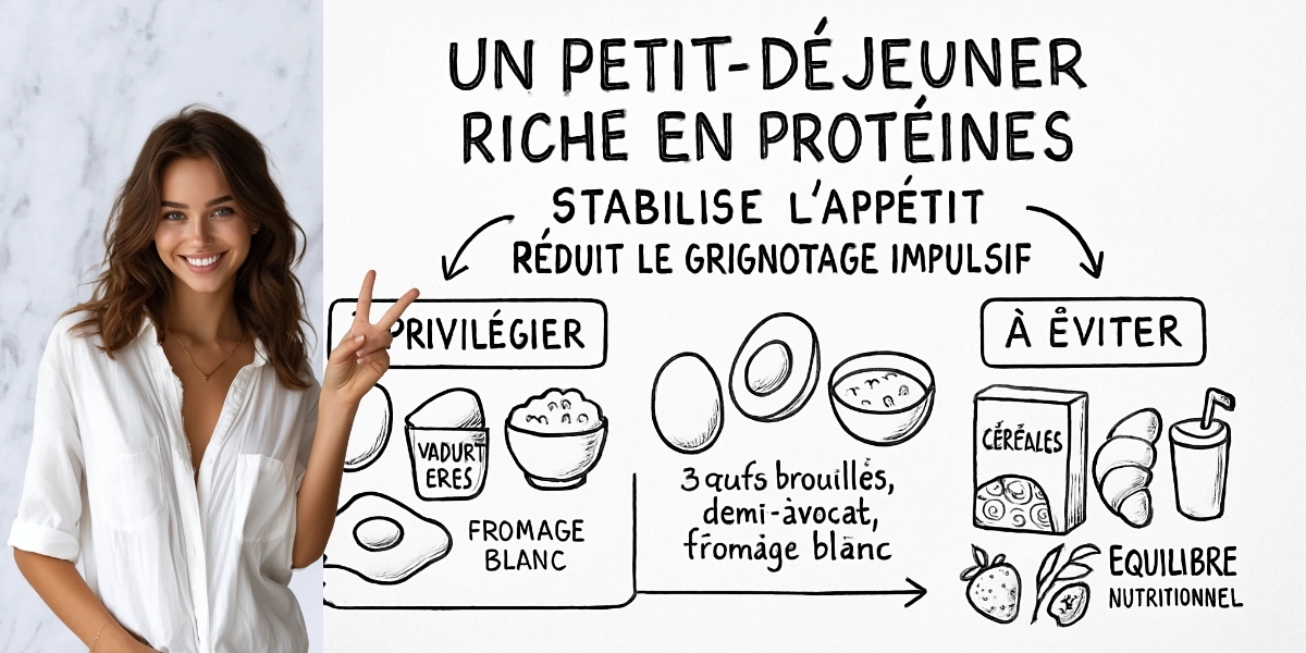 Quel est le petit-dĂ©jeuner idĂ©al pour perdre du poids ? 4 RĂ©sumĂ© visuel de lâarticle