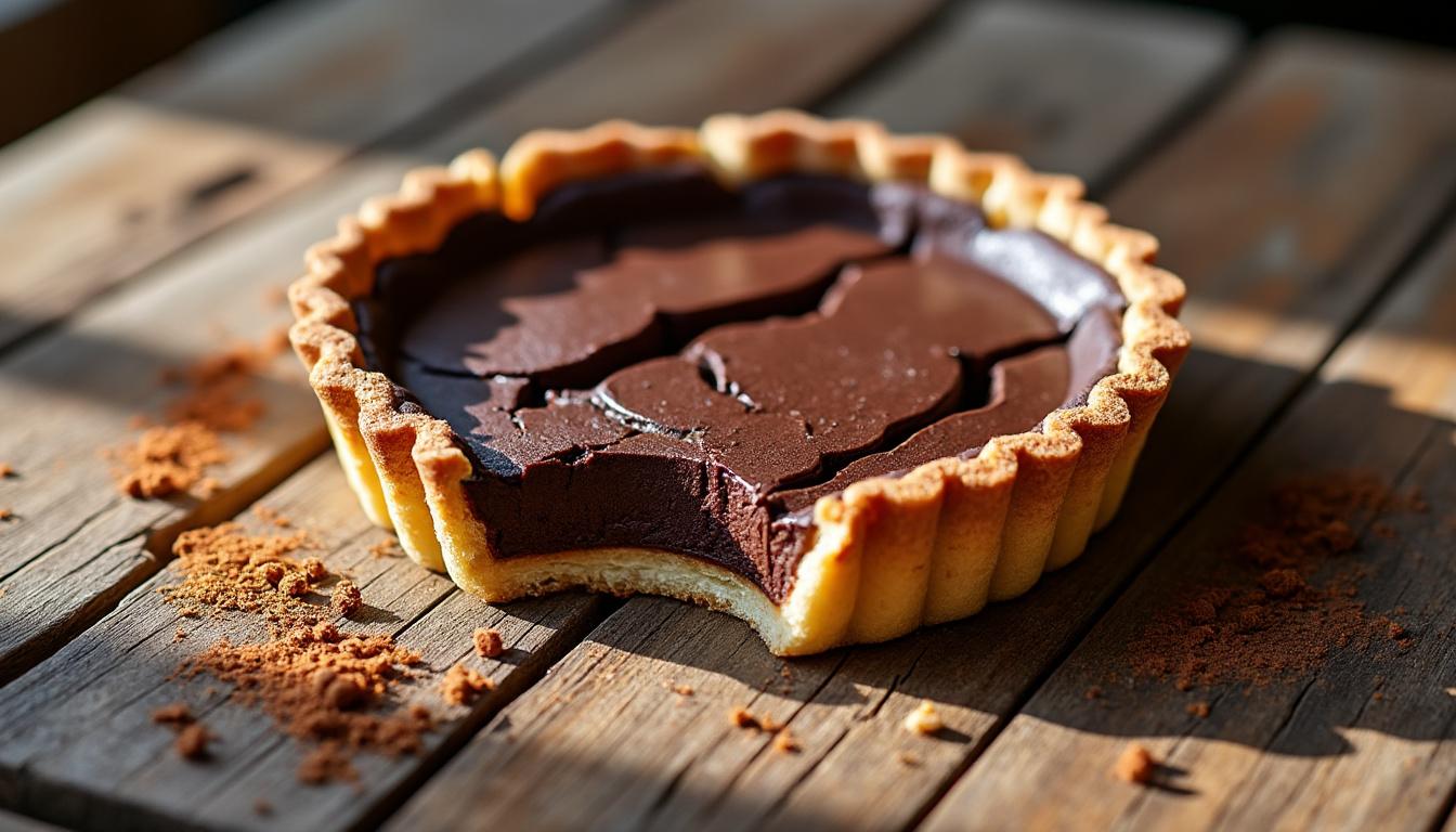 Recette facile de tarte au chocolat fondante et gourmande 4 découvrez notre recette facile de tarte au chocolat fondante et gourmande, parfaite pour un dessert rapide et délicieux qui ravira tous les amateurs de chocolat.