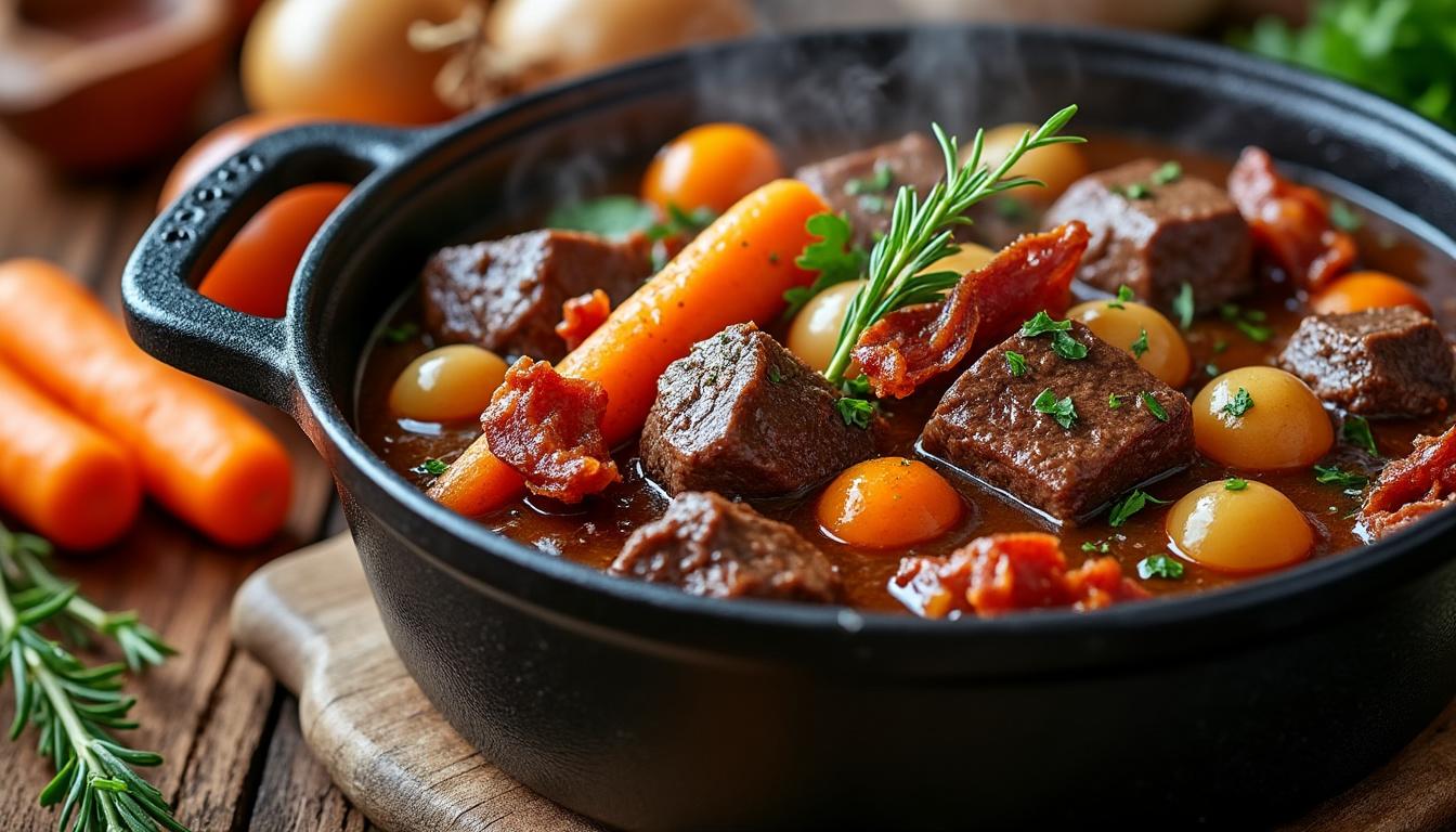 découvrez notre recette de bourguignon avec des astuces pour réussir un plat traditionnel mijoté, savoureux et généreux, idéal pour vos repas en famille.