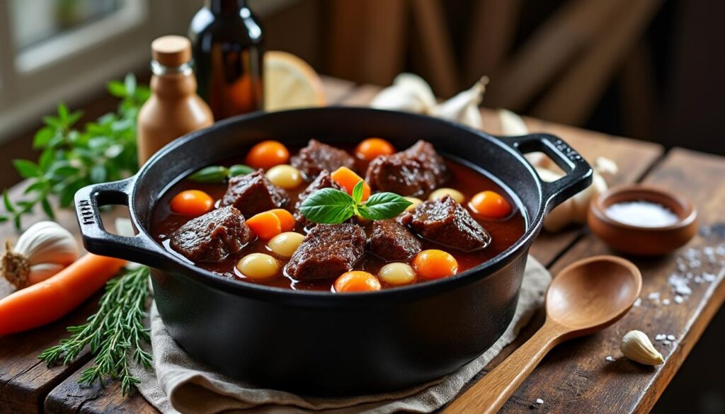 découvrez notre recette de bourguignon avec des astuces simples pour réussir ce plat traditionnel mijoté, riche en saveurs et parfait pour vos repas conviviaux.