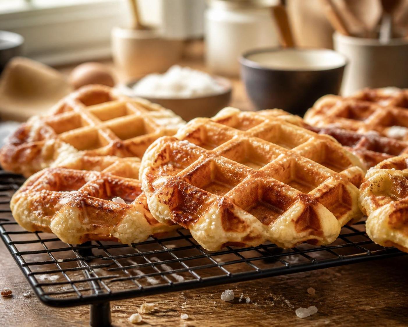 apprenez à préparer les véritables gaufres liégeoises avec notre recette authentique, facile à suivre et délicieusement gourmande.